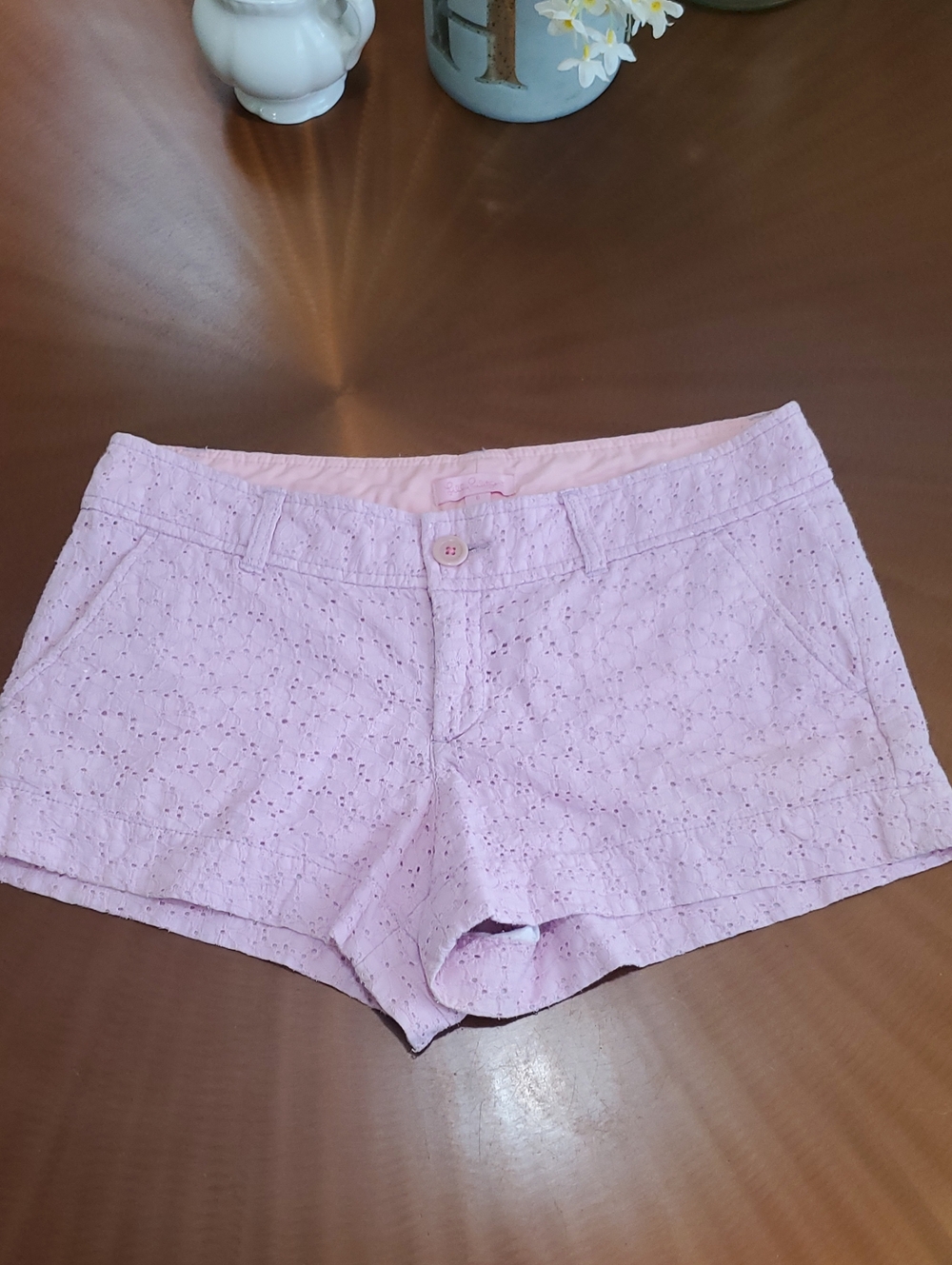 Lily Pulitzer Very Pretty Color Eyelet Cotton Women's Shorts